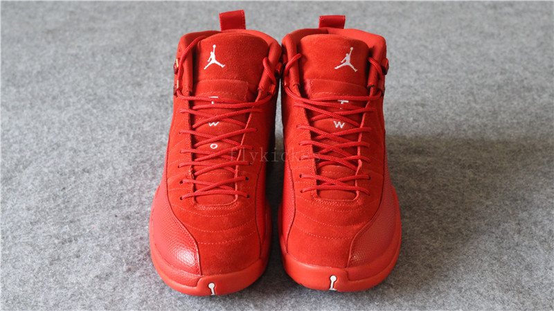 Authentic Air Jordan 12 Premium Red Suede